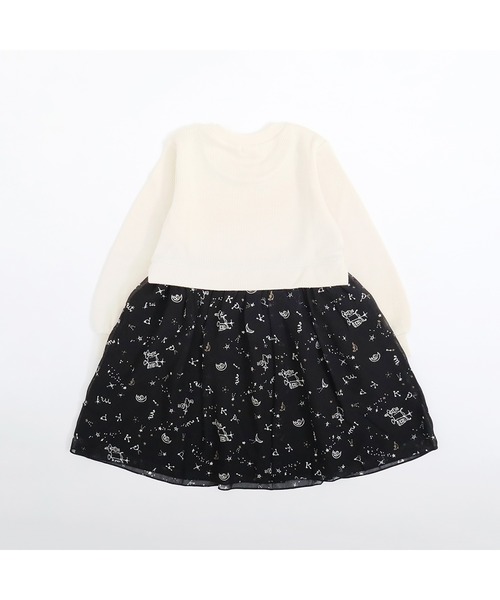 KP ワンピース 星座うさぎちゃん柄シフォンワンピース(90〜150) キッズ