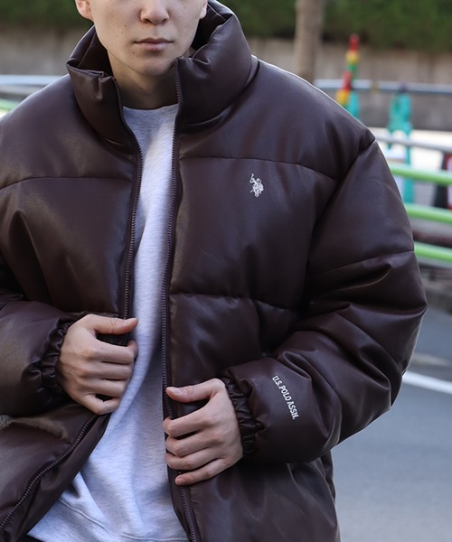 U.S.POLO.ASSN. ブラック ダウンジャケット U.S. POLO ASSN. ダウンジャケット ダウン ∴WEGO/「WEB限定/24