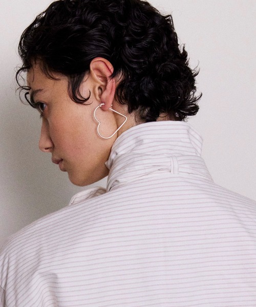 MAISON SPECIAL（メゾンスペシャル） ピアス Heart Hoop Earrings 