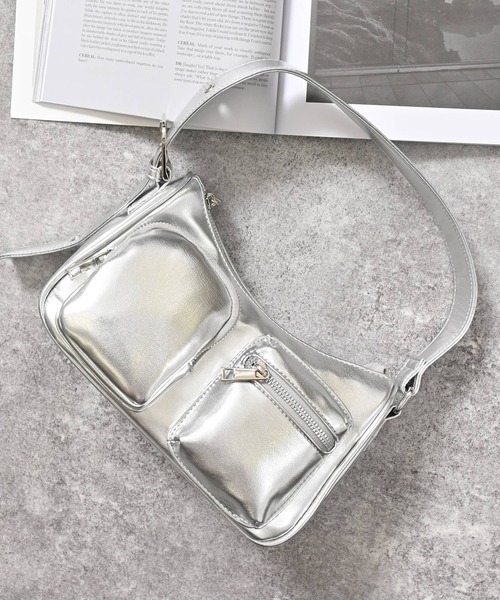 Honeys（ハニーズ） ショルダーバッグ バッグ アウトポケットバッグ