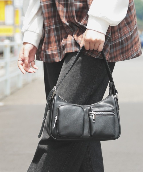 Honeys（ハニーズ） ショルダーバッグ バッグ アウトポケットバッグ