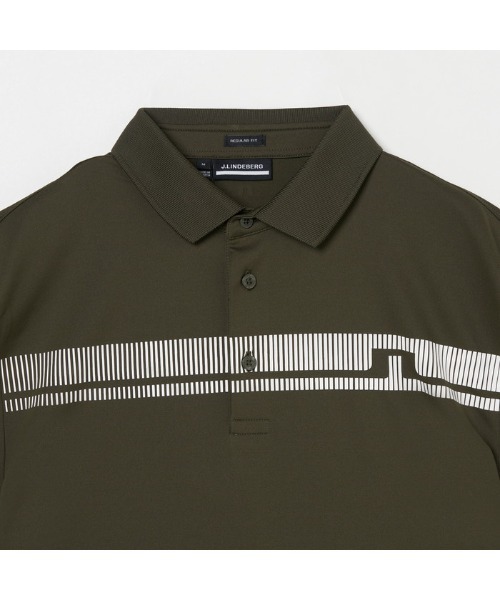 J.LINDEBERG ジェイリンドバーグ 半袖ポロシャツ ブリッジロゴ M J.LINDEBERG ポロシャツ 「J.LINDEBERG/GOLF」ブリッジロゴ