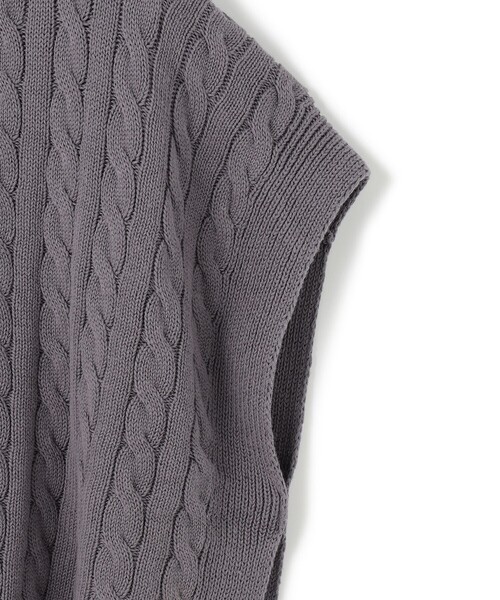J.PRESS YORK STREET ベスト ジレ 「WOMEN」コットンニット