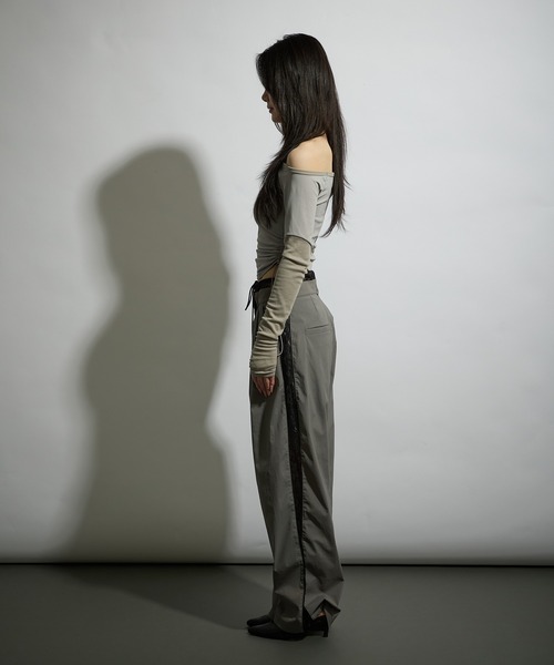 AWL Ellno de Mavie パンツ lace double waist pants / レース