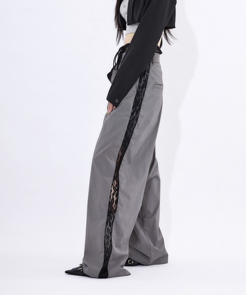 AWL Ellno de Mavie パンツ lace double waist pants / レース
