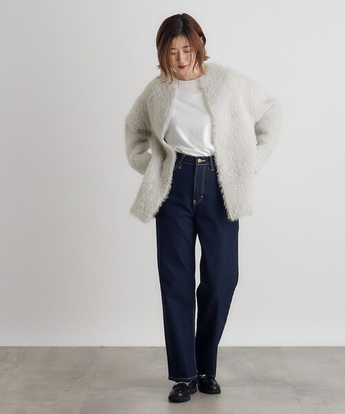 grove（グローブ） ジャケット ノーカラージャケット フェザーダブル