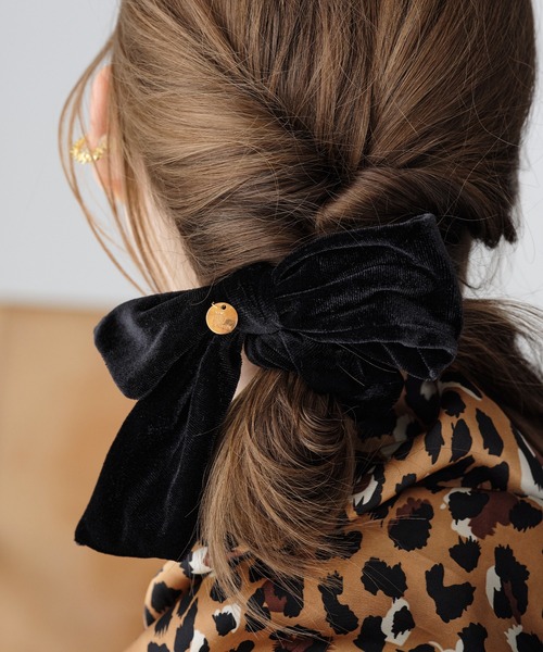 the hair bar tokyo ベロアリボンシュシュ シュシュにもヘアバンドにも・・・マルチに使える画期的新