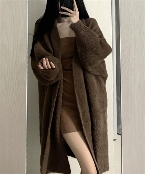 Dream garden（ドリームガーデン） カーディガン シャギーロングニット