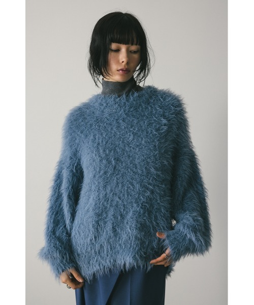 ニット セーター ヘアリーネップニット レディース