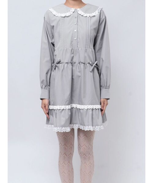 merry jenny（メリージェニー） ワンピース ピンタックフレアミニ