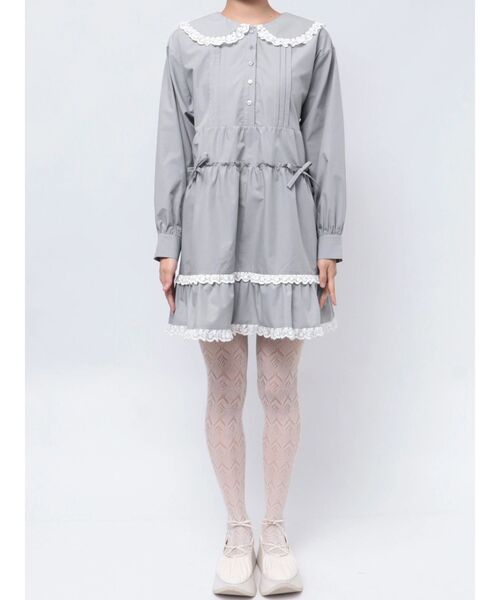 merry jenny（メリージェニー） ワンピース ピンタックフレアミニ