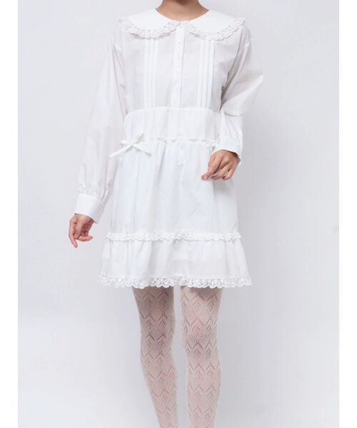 merry jenny（メリージェニー） ワンピース ピンタックフレアミニ