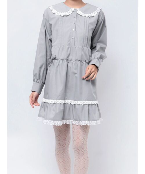 merry jenny（メリージェニー） ワンピース ピンタックフレアミニ