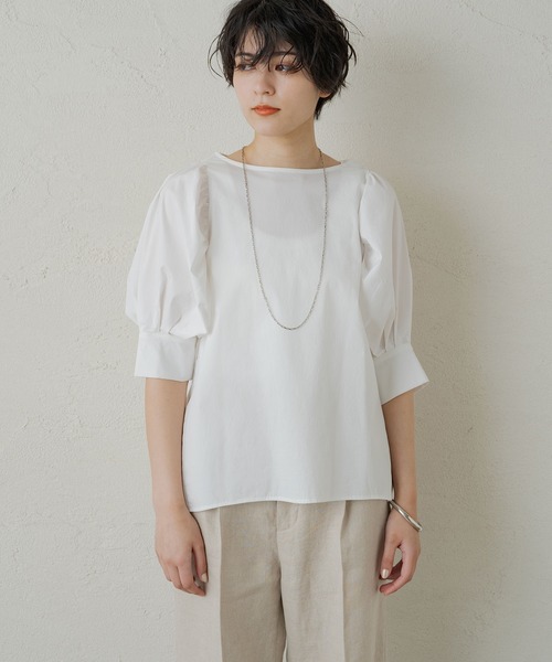 Loungedress 「LOUNGEDRESS」 7分袖ブラウス FREE オフホワイト
