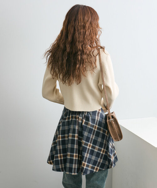 M-LINE ニット セーター 「mline」ハーフZIPニット レディース