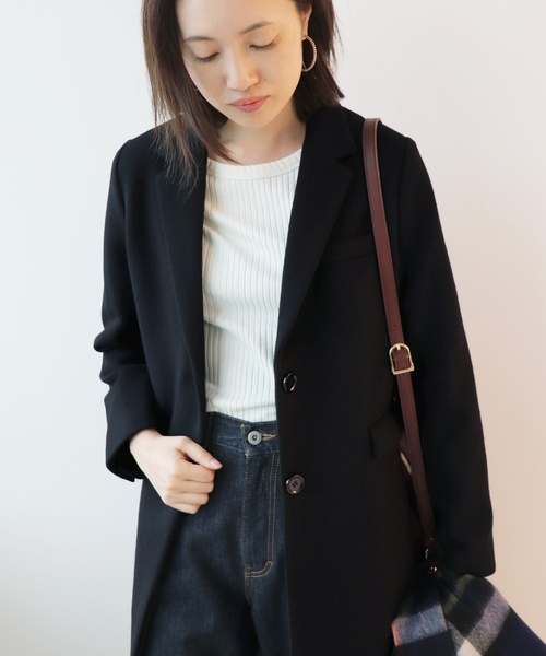 SLOBE IENA（スローブイエナ） チェスターコート 38 ブラック