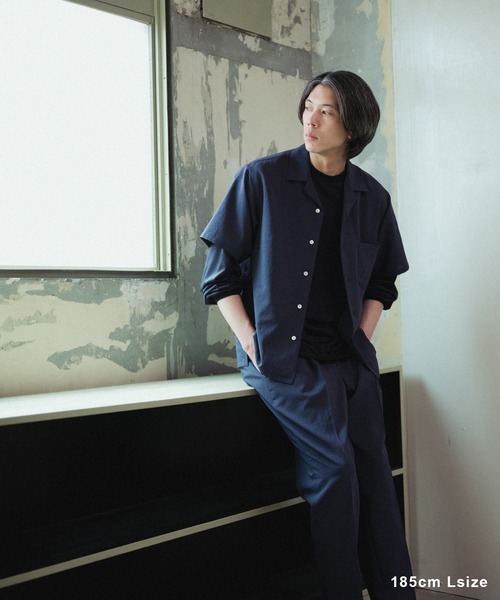 【新品タグ付き】 ADAM ET ROPE' セットアップ ADAM ET ROPE'｜【Chambrer】ノーカラー ジャケット