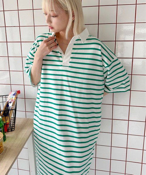 PILIT ワンピース 半袖 ラガーシャツOP : ZOZOTOWN Yahoo!店 - 通販