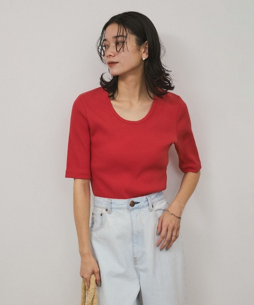 期間限定 セール - 売れ筋ランキングをチェック SALON adam et rope' tシャツ 「UVケア・洗える」プリマベール トップス