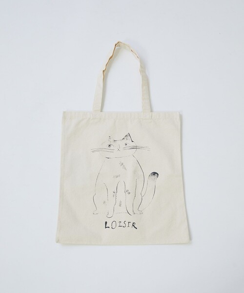 LOISIR トートバッグ 「アーティストコラボ」LOISIR×TORANEKOBONBONぽ
