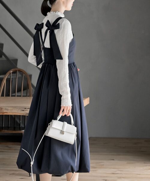 肩リボンジャンパースカート Angelic Pretty / タータンチェック 肩リボンジャンパースカート