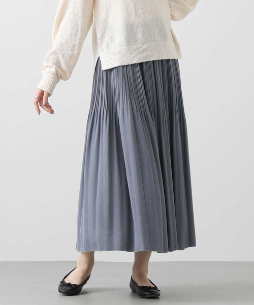 新品　E変形プリーツスカート gready brilliant Gready Brilliant スカート シャンブレープリーツスカート