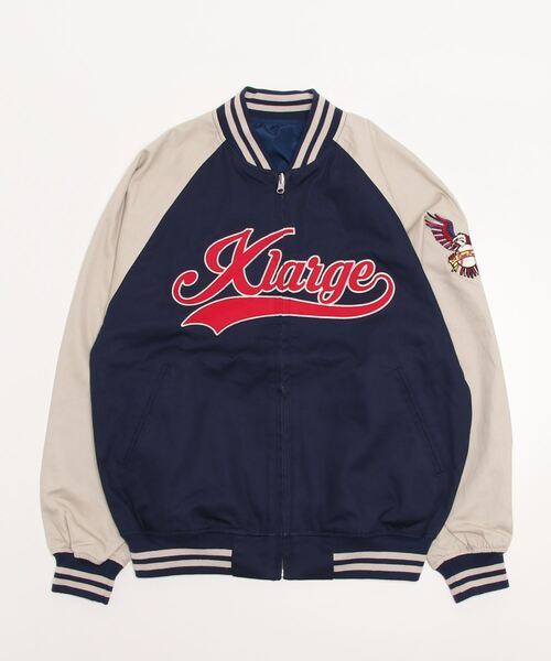 XLARGE スタジャン Sサイズ ネイビー XLARGE（エクストラ ラージ） スタジャン S ネイビー メンズ