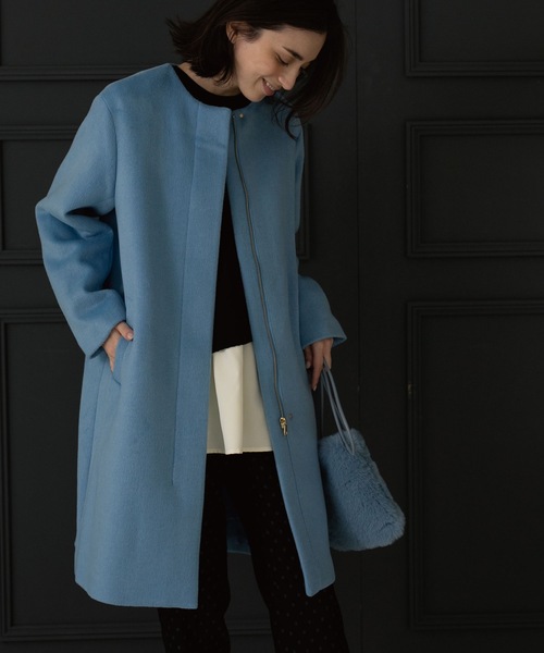 OPAQUE.CLIP（オペークドットクリップ） ノーカラーコート 36 ブルー