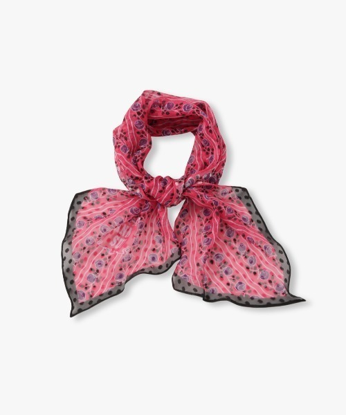 ANNA SUI（アナスイ） ストール マフラー シルクレーヨン剣先スカーフ