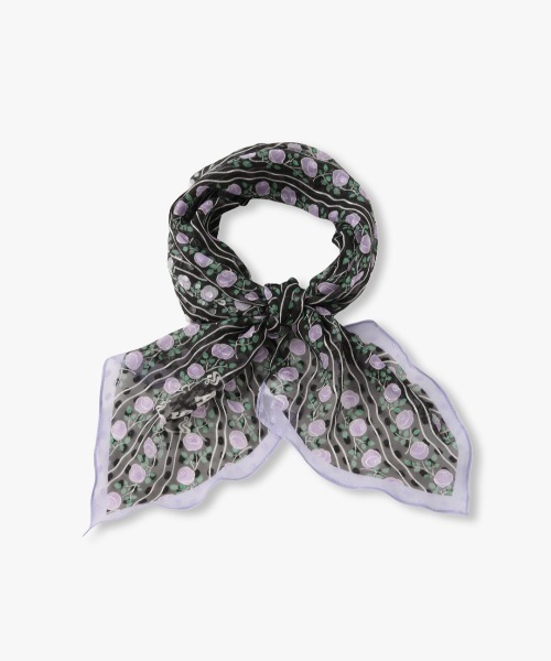 ANNA SUI（アナスイ） ストール マフラー シルクレーヨン剣先スカーフ