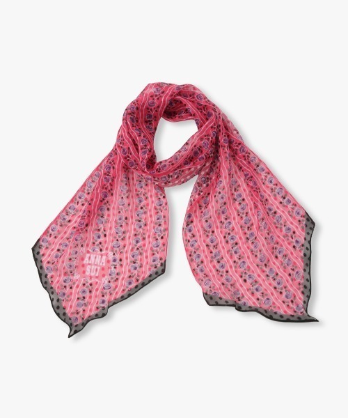 ANNA SUI（アナスイ） ストール マフラー シルクレーヨン剣先スカーフ