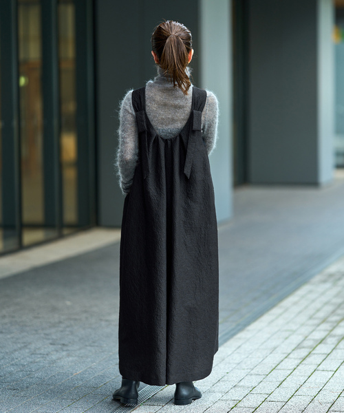 IENA イエナ　ワンピース　ノースリーブ　38 黒 IENA 「IENA」 ノースリーブワンピース 38 ブラック レディース