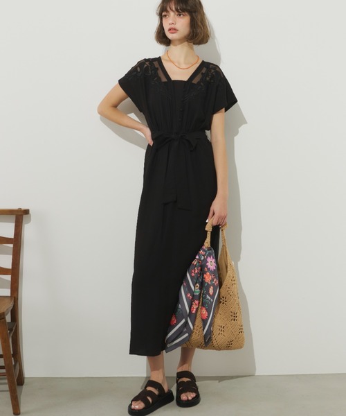 【PHASE EIGHT】爽やか♪コットンカットワークワンピース Unitage ワンピース カットワーク刺繍OP : ZOZOTOWN Yahoo!店