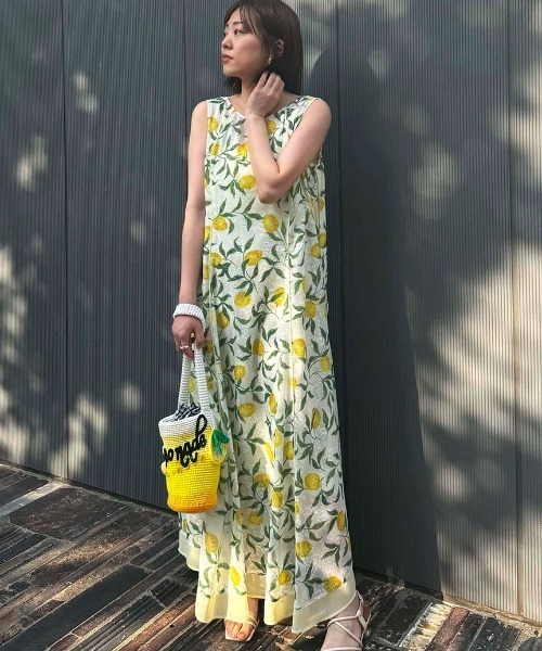 styling/×KEITA MARUYAMA シアージャガードワンピース スタイリング styling/ 【KEITA MARUYAMA×styling/】シアー