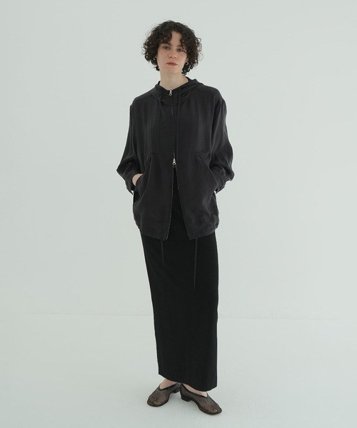 CLANE（クラネ） パーカー uvカット SHEER AIRY ZIP HOODIE レディース