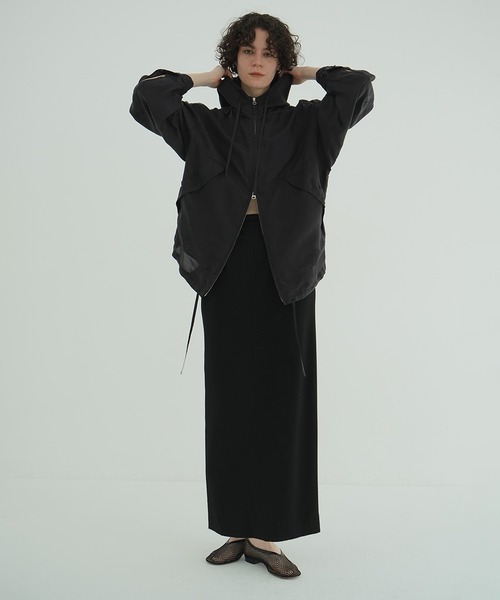 CLANE（クラネ） パーカー SHEER AIRY ZIP HOODIE レディース