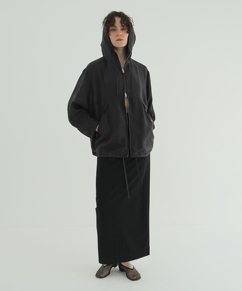 CLANE（クラネ） パーカー uvカット SHEER AIRY ZIP HOODIE レディース