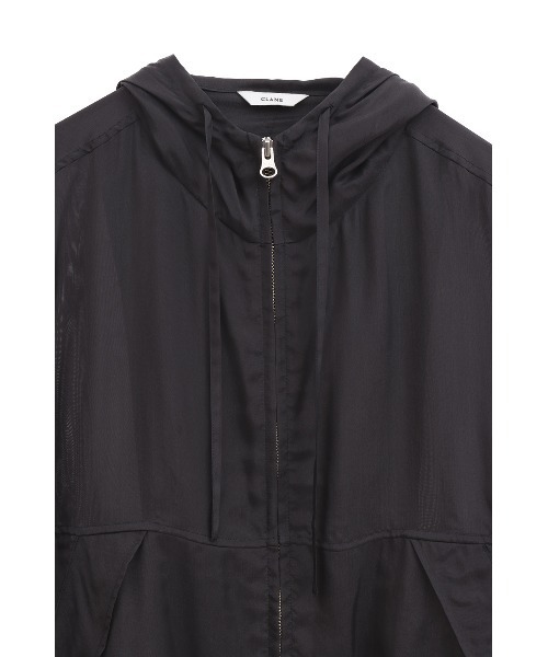 CLANE（クラネ） パーカー uvカット SHEER AIRY ZIP HOODIE レディース