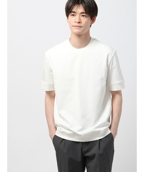 tシャツ オフィT 半袖Tシャツ ウォッシャブル 接触冷感 クール