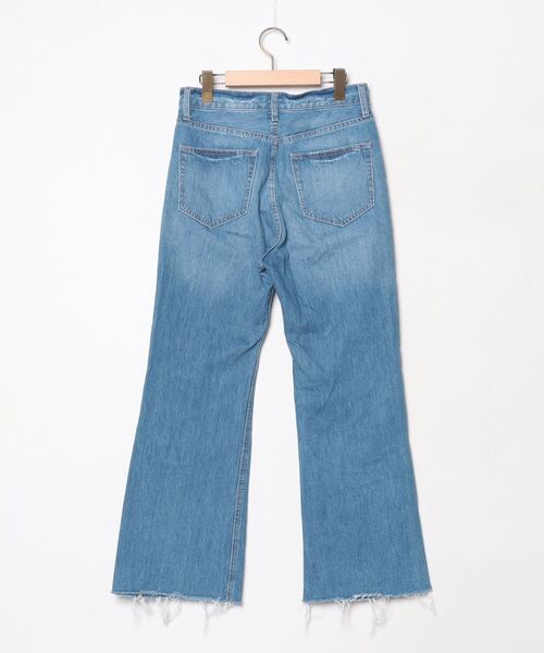 [LOWRYS FARM] обработка Denim брюки L голубой женский 