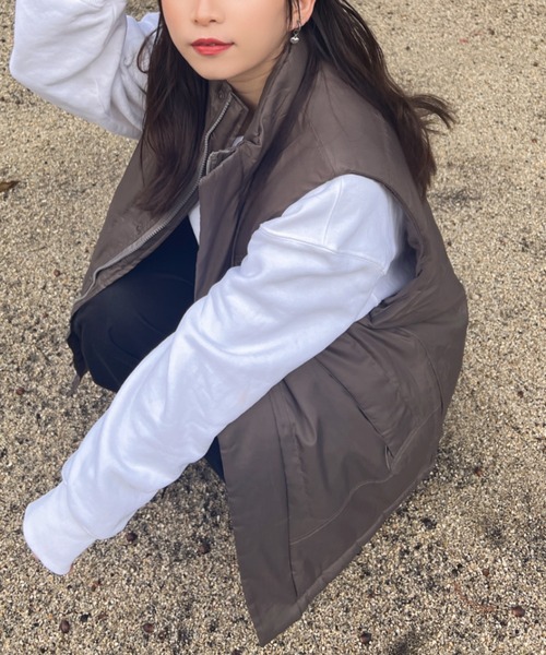 「NYLAUS」 ベスト M ブラック メンズ_画像2