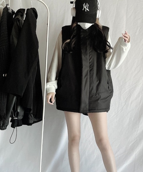 「NYLAUS」 ベスト M ブラック メンズ_画像5