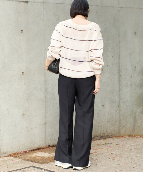 Plage LINEN MIX Vネック ニット plage ニット セーター LINEN MIX Vネック レディース