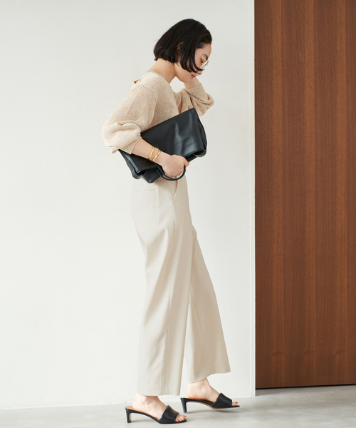 plage ニット セーター LINEN MIX Vネック レディース