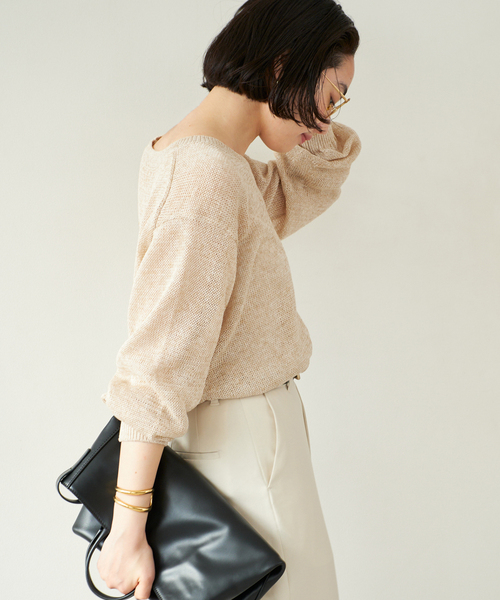 Plage LINEN MIX Vネック ニット plage｜LINEN MIX Vネック ニット | Rakuten Fashion(楽天