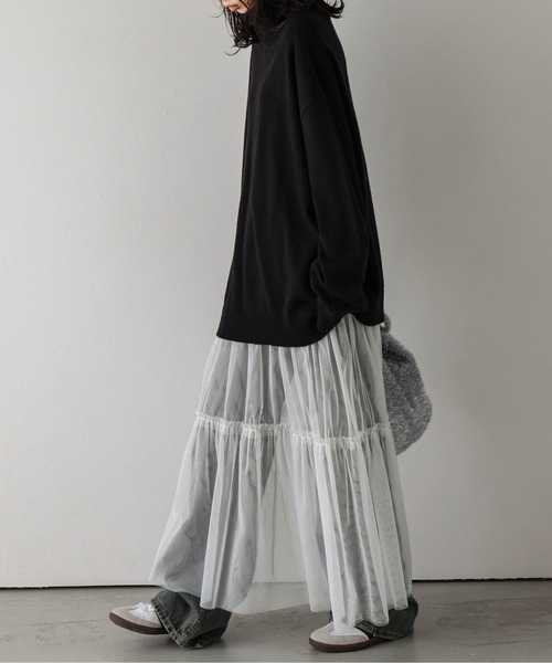 「SUGAR BISKET」 「La-gemme」タートルネックニット フリー グレイッシュベージュ レディース_画像2