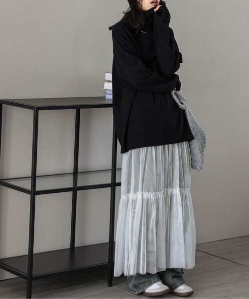 「SUGAR BISKET」 「La-gemme」タートルネックニット フリー グレイッシュベージュ レディース_画像7