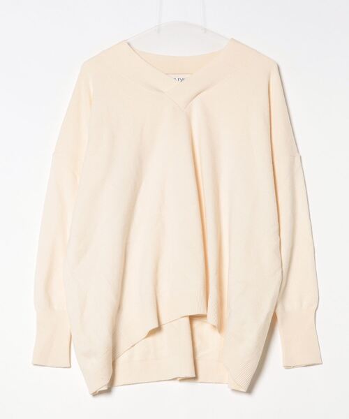 MICA&DEAL（マイカアンドディール） Vネックニット FREE ホワイト