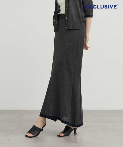CINOH スカート CINOH スカート 「CINOH/チノ」別注 Washable Silk Pencil Skirt
