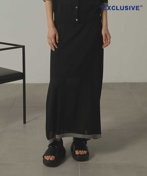CINOH スカート 「CINOH/チノ」別注 Washable Silk Pencil Skirt